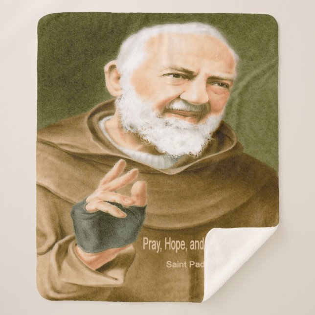 Couverture Sherpa Saint Padre Pio (Devant)