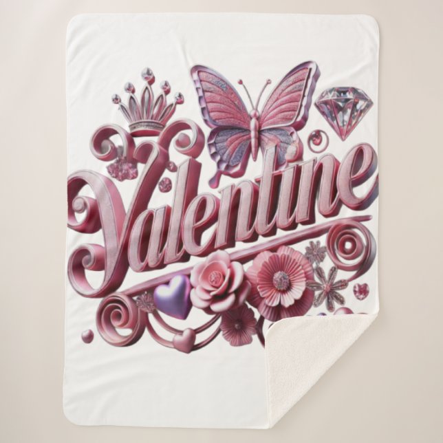 Couverture Sherpa Saint Valentin (Devant)