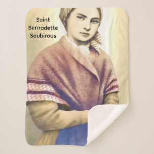 Couverture Sherpa Sainte Bernadette Soubirous