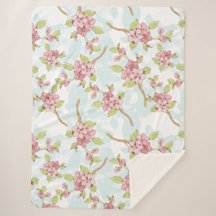 Couverture Sherpa Sakura/Fleur de cerisiers