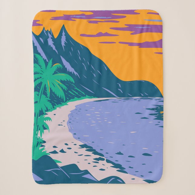 Couverture Sherpa Samoa Ofu Beach (Devant)
