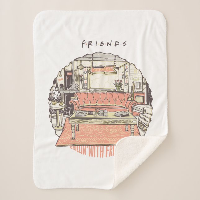 Couverture Sherpa S'amuser avec FRIENDS™ Cartoon (Devant)