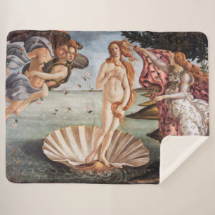 Couverture Sherpa Sandro Botticelli - Naissance de Vénus