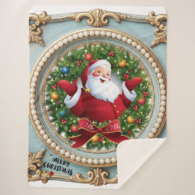 Couverture Sherpa Santa Christmas  (Devant)