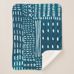 Couverture Sherpa Sashiko Stitches