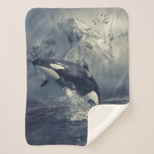 Couverture Sherpa Sauts de baleines tueuses sauvages