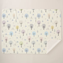 Scandinavian Forest Motif sans couture