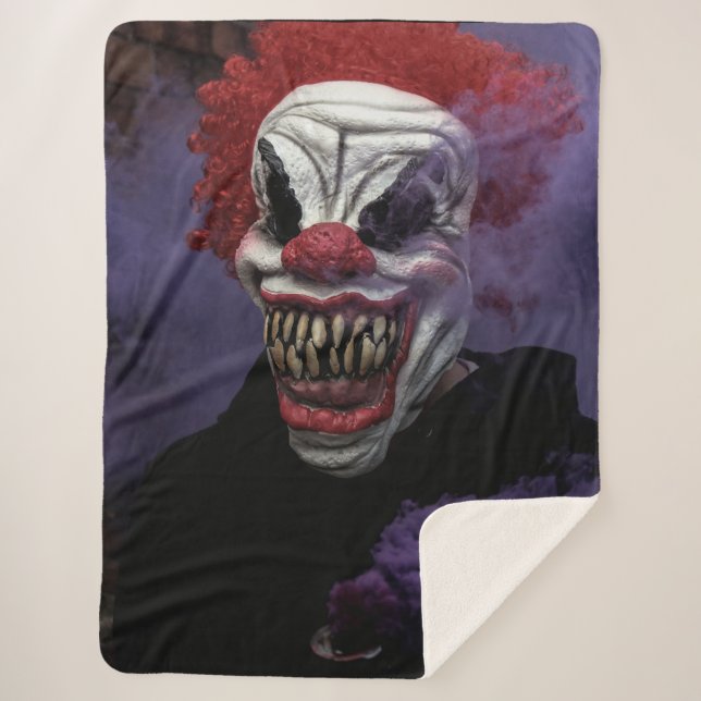 COUVERTURE SHERPA SCAREY CLOWN (Devant)