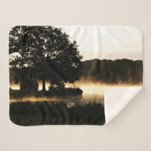 Couverture Sherpa Scène du lac Morning Sbcnm