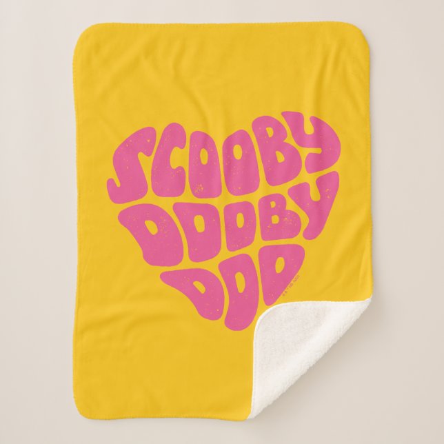 Couverture Sherpa Scooby Doo Doo Heart (Devant)