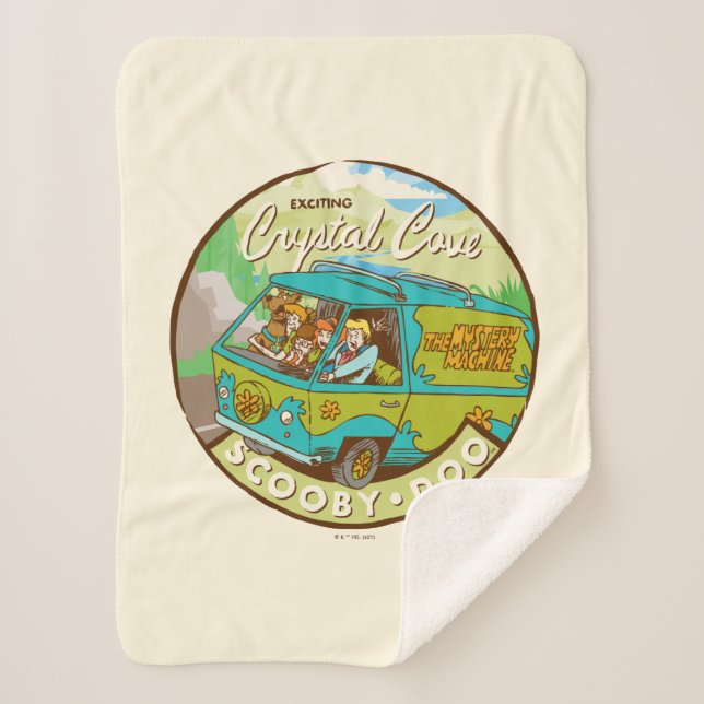 Couverture Sherpa Scooby-Doo | Gang Driving Through "Crystal Cove" (Devant)