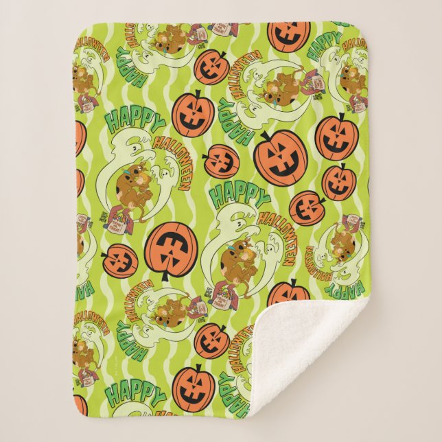 Couverture Sherpa Scooby-Doo | Happy Halloween Motif (Devant)