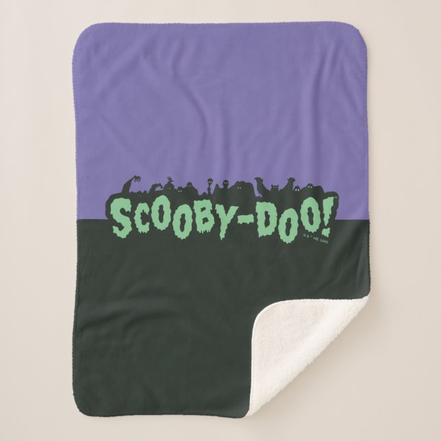 Couverture Sherpa Scooby-Doo ! Logo Monster Silhouette (Devant)