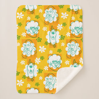 Couverture Sherpa Scooby-Doo | Modèle floral de caractère
