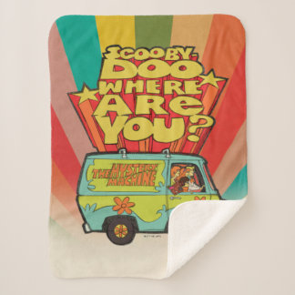 Couverture Sherpa Scooby-Doo | "Où Es-Tu ?" Retro Cartoon Van