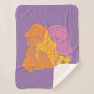 Couverture Sherpa Scooby-Doo Portrait des fleurs daphné