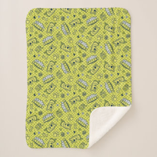 Couverture Sherpa Scooby Snacks Galore Checker Motif
