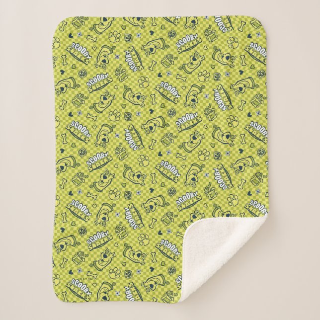 Couverture Sherpa Scooby Snacks Galore Checker Motif (Devant)