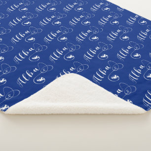 Couverture Sherpa Scottish Flag Heart, Alba, Scots Gaelic