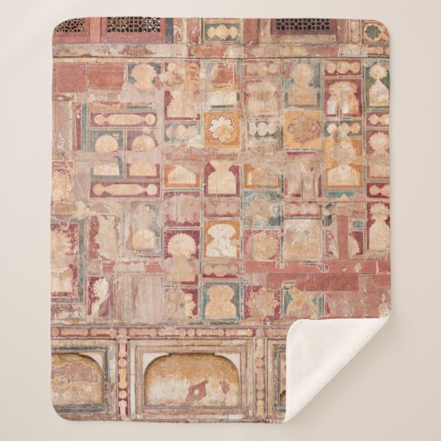 Couverture Sherpa sculpture murale vintage (Devant)