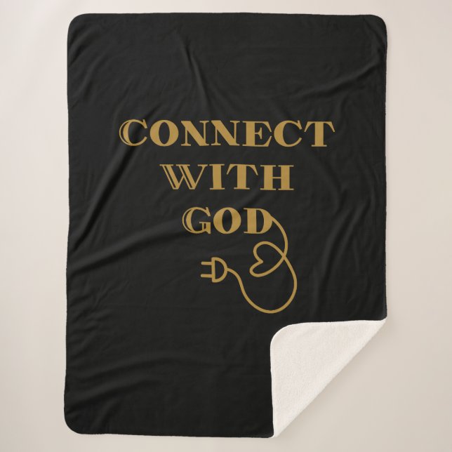 Couverture Sherpa Se Connecter Avec Dieu Citation Biblique (Devant)