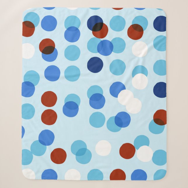 Couverture Sherpa Seamless pattern with abstract doodle ornament, do (Devant)