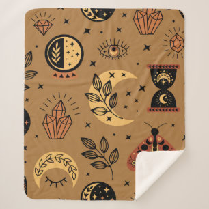 Couverture Sherpa seamless pattern with magical elements