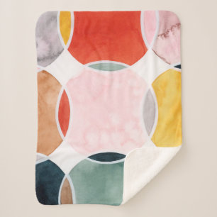 Couverture Sherpa Sensal - Motif circulaire