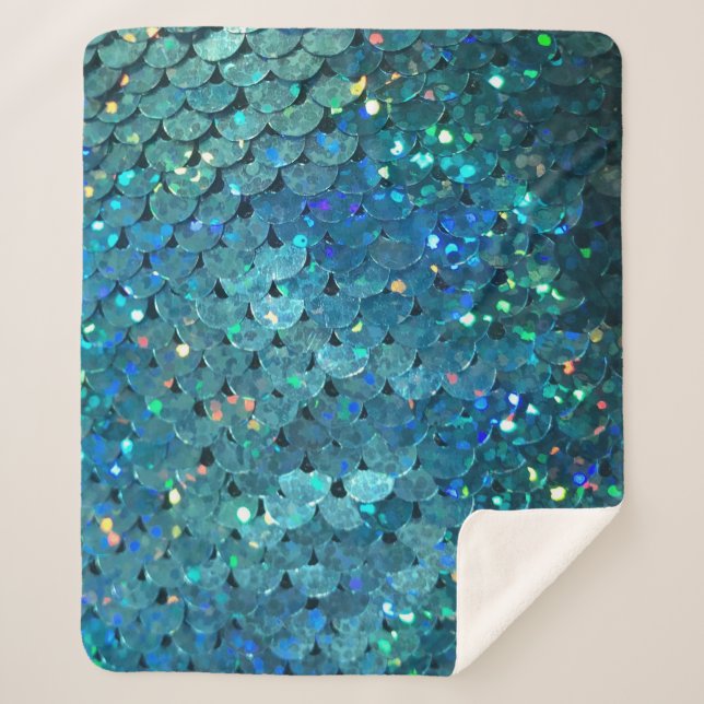 Couverture Sherpa Séquins Sparkle : Macro Abstrait Arrière - plan (Devant)