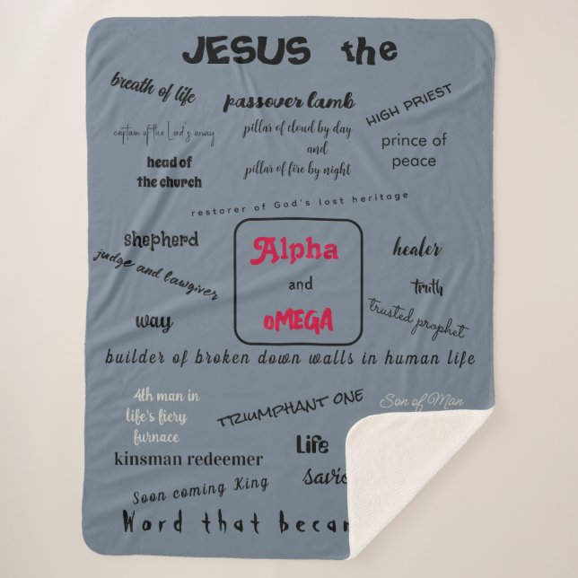 Couverture Sherpa Série Messiah Sherpa Blanket (Devant)