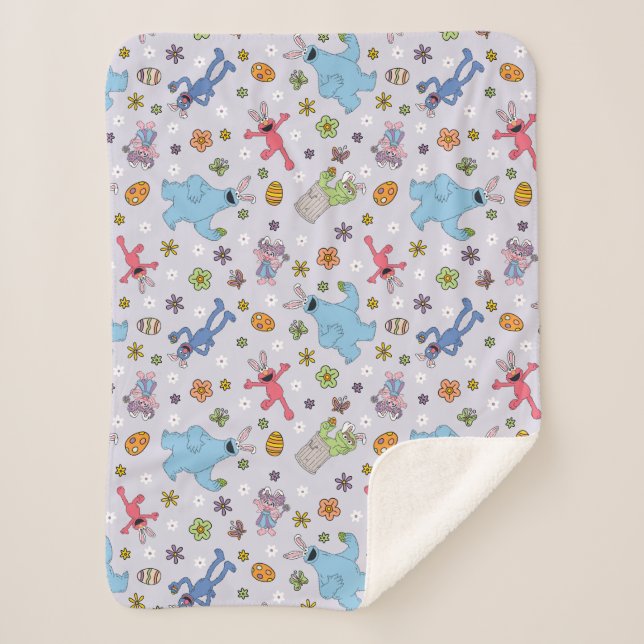 Couverture Sherpa Sesame Street Bunny Motif (Devant)