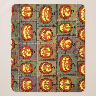 Couverture Sherpa Shabby Halloween, arrière - plan vintage.