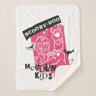 Couverture Sherpa Shaggy and Scooby Doo Meddling Kids Punk Outline