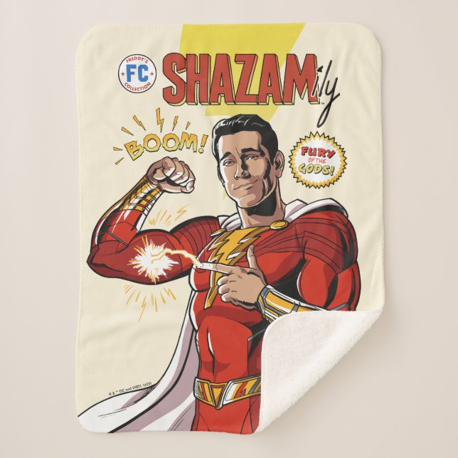 Couverture Sherpa SHAZAM ! Furie des dieux | Housse de bande dessiné (Devant)