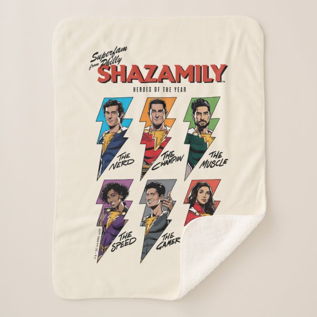 Couverture Sherpa SHAZAM ! Furie des dieux | SHAZAMily Boulons comiq (Devant)