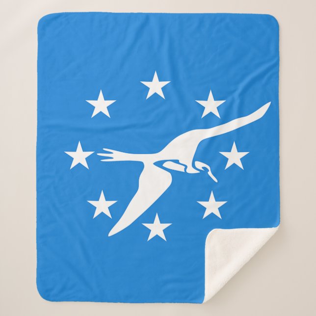 Couverture Sherpa Sherpa Blanket avec drapeau de Corpus Christi (Devant)