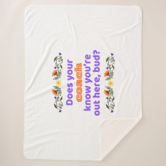 Couverture Sherpa Sherpa blanket hockey gift does coach know