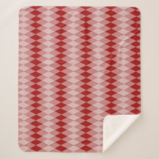 Couverture Sherpa Sherpa Blanket - Motif Jacquard en rouge