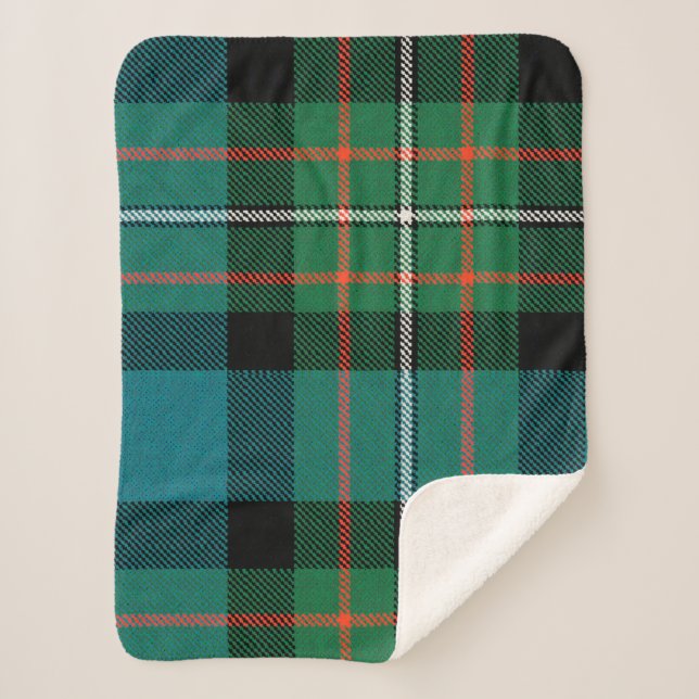 Couverture Sherpa Sherpa Blanket Op Art Ferguson Tartan (Devant)