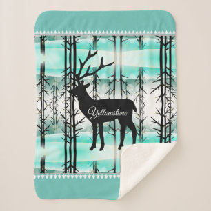 Couverture Sherpa Sherpa Blanket-Yellowstone Deer