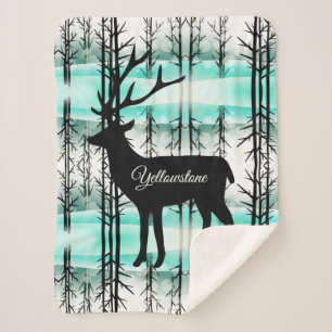 Couverture Sherpa Sherpa Blanket-Yellowstone Deer