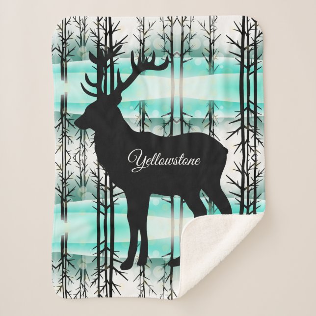 Couverture Sherpa Sherpa Blanket-Yellowstone Elk (Devant)