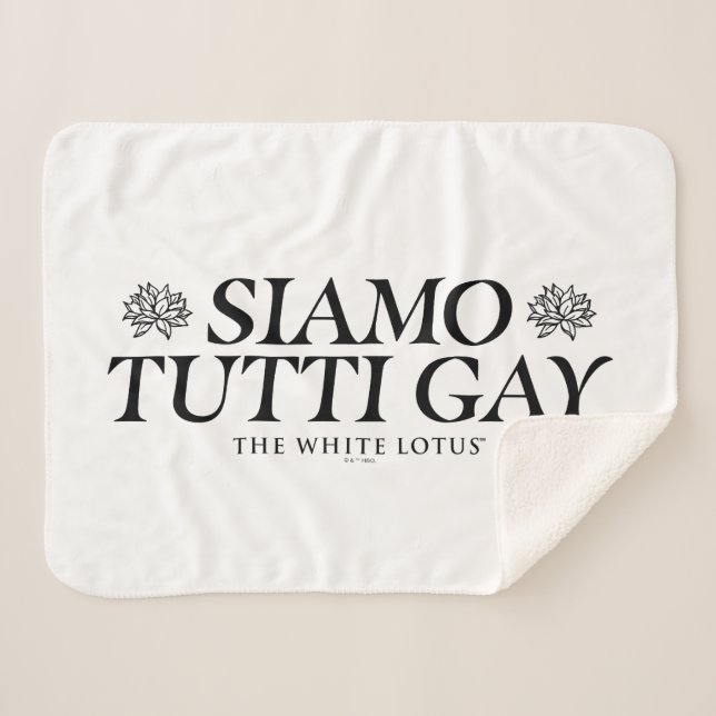 Couverture Sherpa Siamo Tutti Gay - Le Lotus Blanc (Devant (Horizontal))