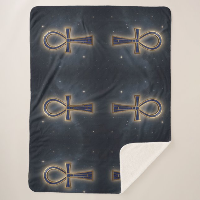 Couverture Sherpa Signification du symbole Ankh – Clé de la vie´7 (Devant)