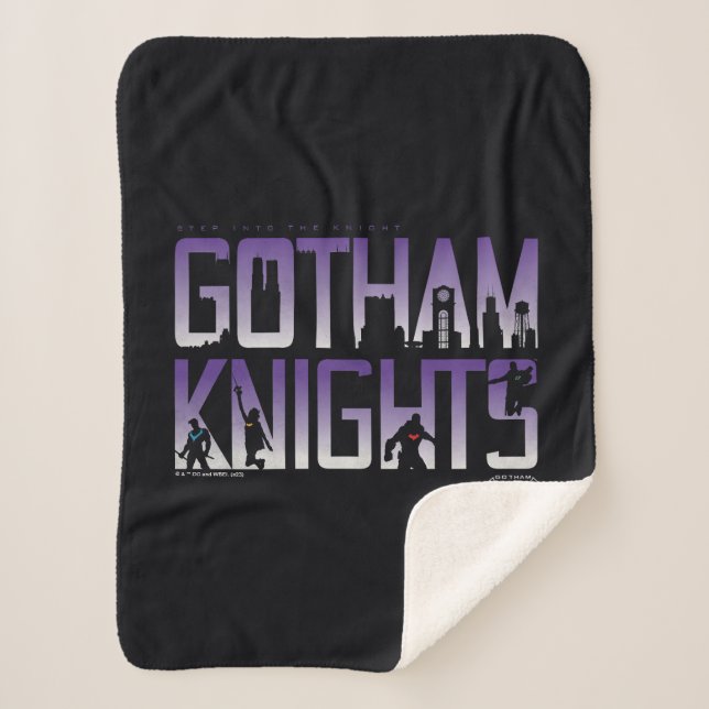 Couverture Sherpa Silhouettes de Gotham Knights (Devant)