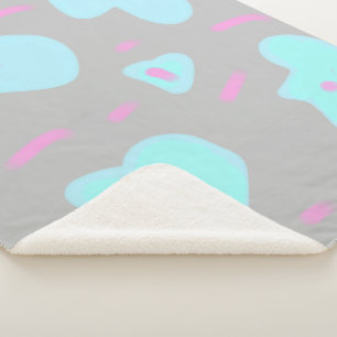 Couverture Sherpa simple minimum ajouter votre texte nom monogramme