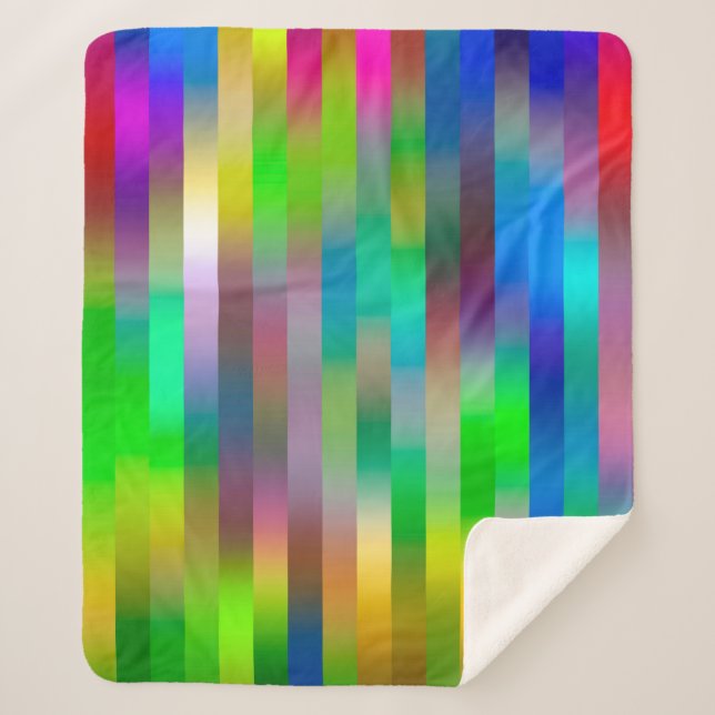 Couverture Sherpa simple parallel vertical lines pattern | abstract  (Devant)