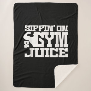 Couverture Sherpa Sippin Sur Jus De Gym - Les Chemises D'Entraînemen
