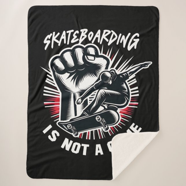 Couverture Sherpa Skateboarding is Not A Crime (Devant)