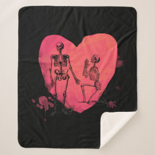 Couverture Sherpa Skeleton Love